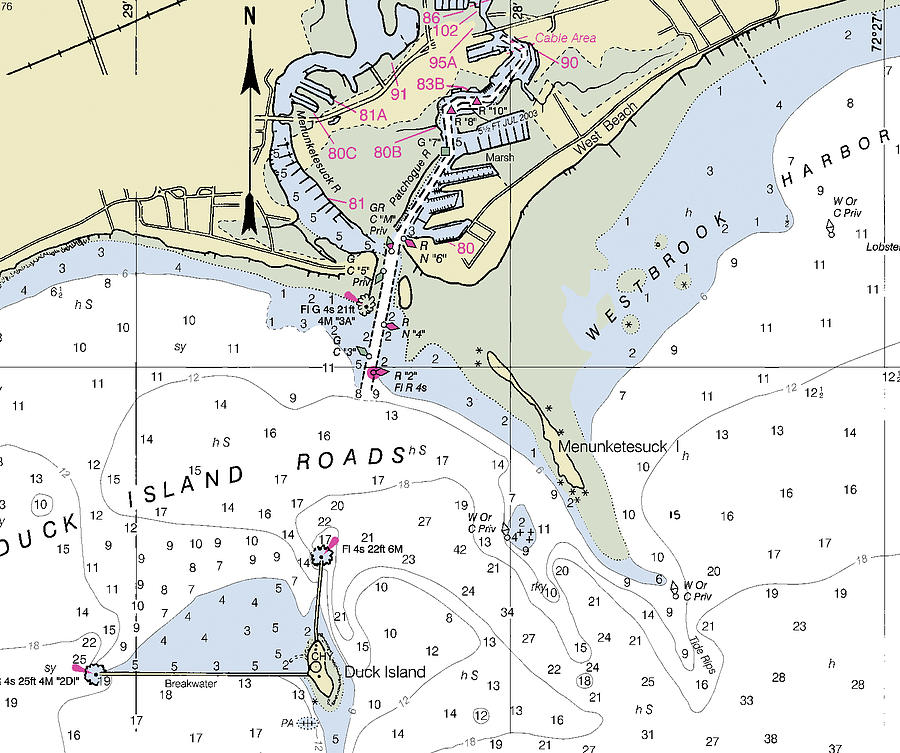 Westbrook Connecticut Nautical Chart Digital Art by Bret Johnstad