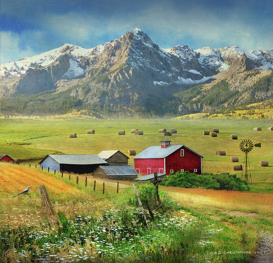 Landscape Photograph - Western Farm by Christopher Vest
