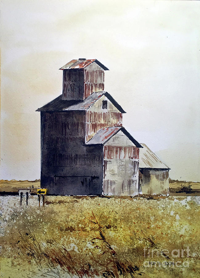 Western Kansas Painting by Monte Toon