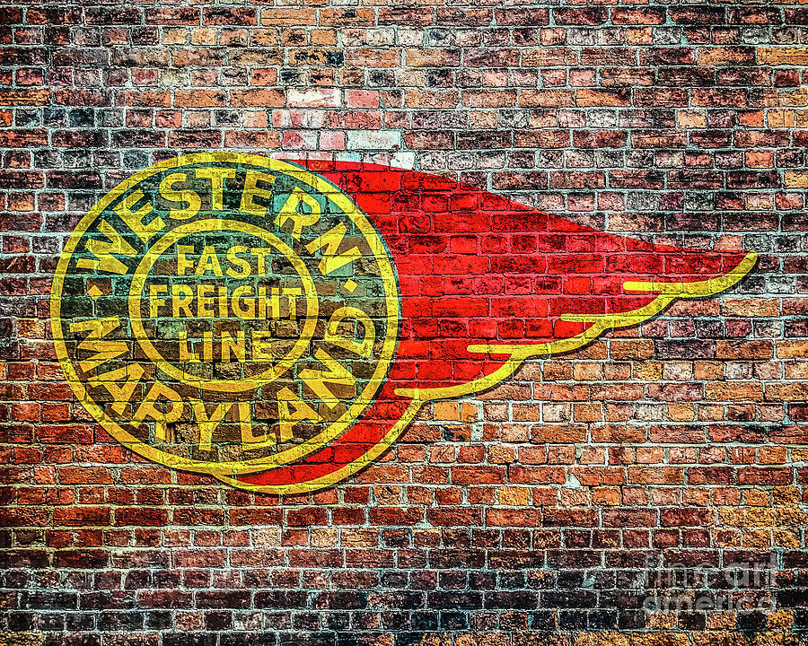 Western Maryland Fast Freight Line Logo Digital Art by Randy Steele