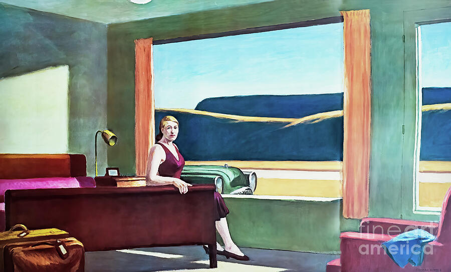 Western Motel 1957 by Edward Hopper