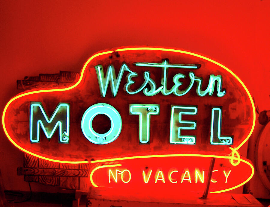 Western Motel Neon Sign Photograph by Matthew Bamberg