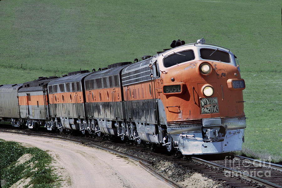 Western Pacific California Zephyr Wp 805d F7a Altamont Pass Photograph