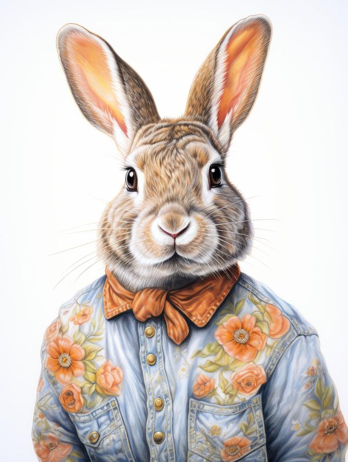 Western Rabbit Painting by Land of Dreams