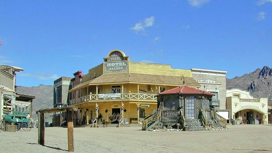 Western Photograph - Western Saloon and Hitching Post 2 by Douglas Barnett