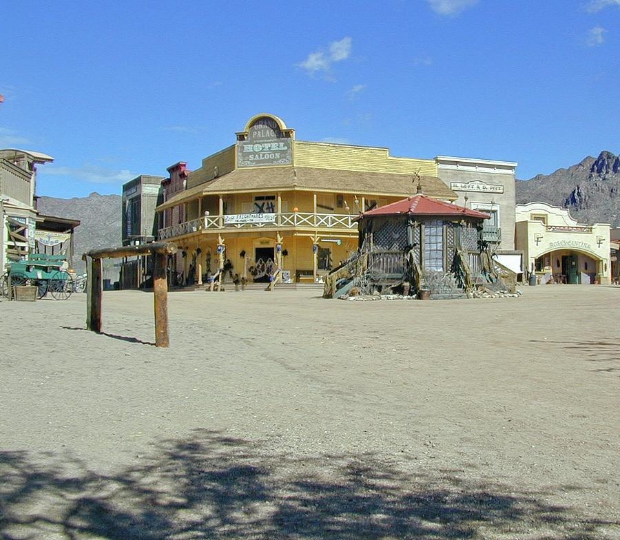 Western Photograph - Western Saloon and Hitching Post by Douglas Barnett