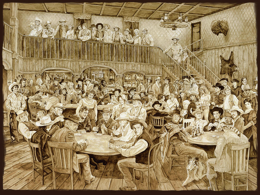 Western Saloon Painting by Tim Joyner