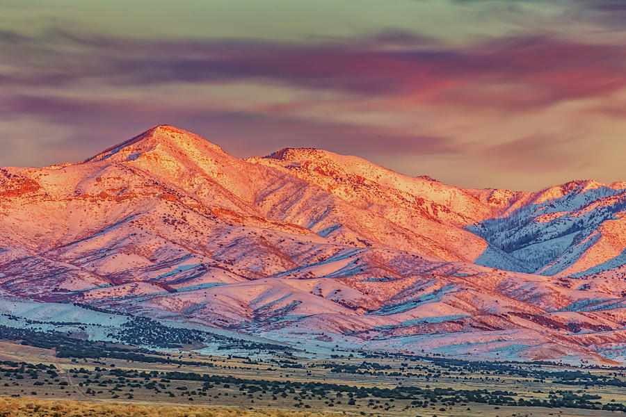 Mountain Photograph - Western Utah Sunset by Marc Crumpler
