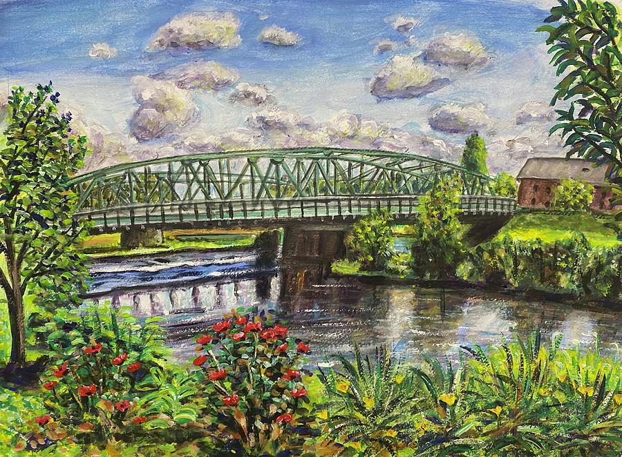 Westfield Bridge Summer Painting by Richard Nowak