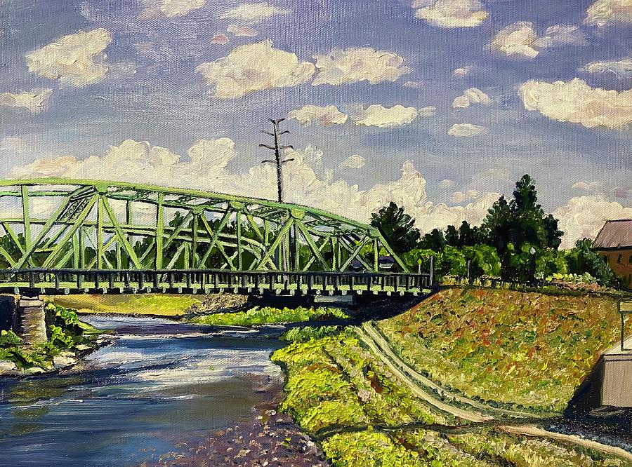 Westfield Green Bridge Painting by Richard Nowak