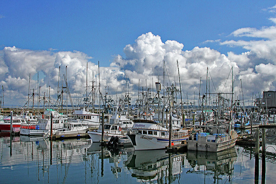 Westport Washington Boats And Harbor Digital Art by Tom Janca