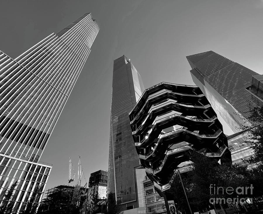 Westside Buildings BW Photograph By Juan Cortes - Pixels