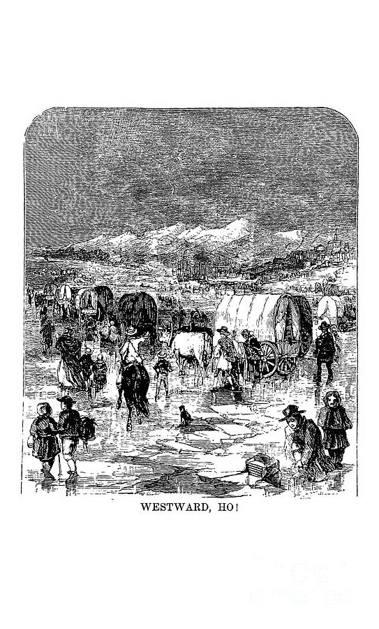 Westward Ho j1 Drawing by Historic Illustrations - Fine Art America