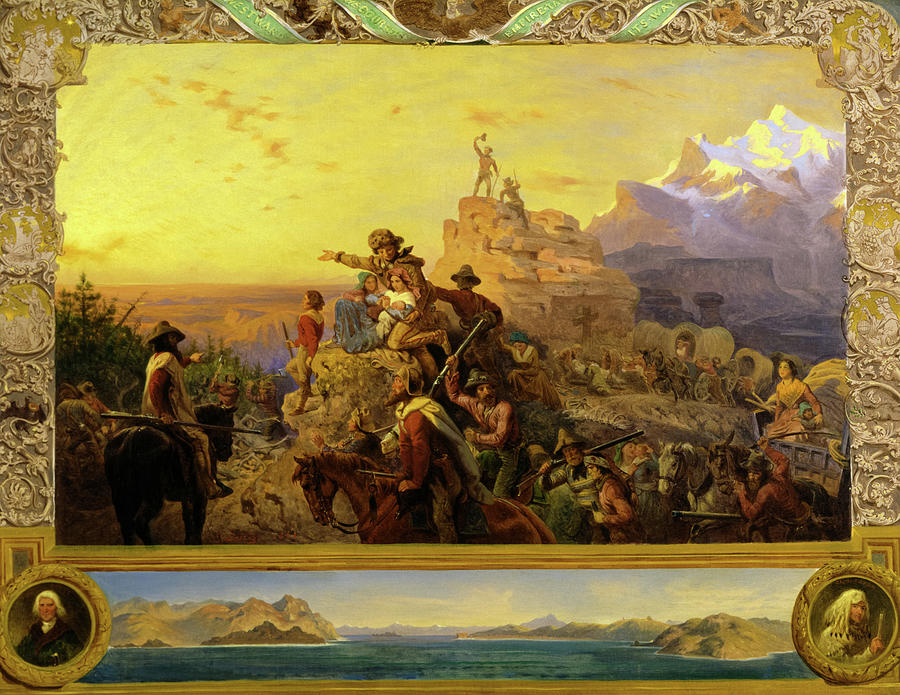 Westward the Course of Empire takes its Way, 1861 Painting by Emanuel