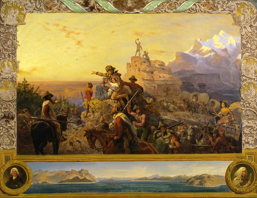 Westward The Course Of Empire Takes Its Way Mural Study Us Capitol