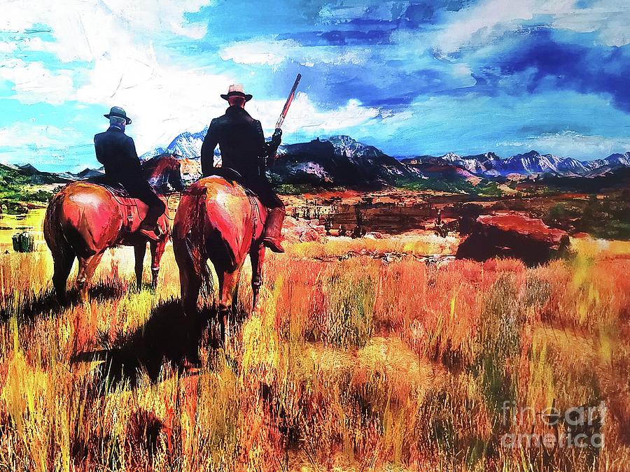 Horse Mixed Media - Westward by William Smith Horse Mixed Media - Westward by William Smith
