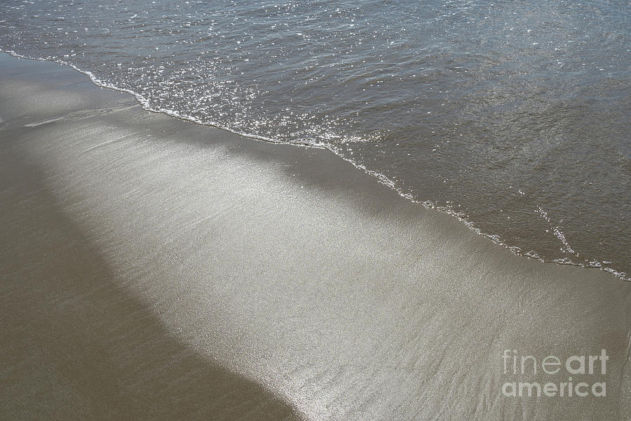 Wet sand, sea water and reflections of sunlight 2 Photograph by Adriana Mueller