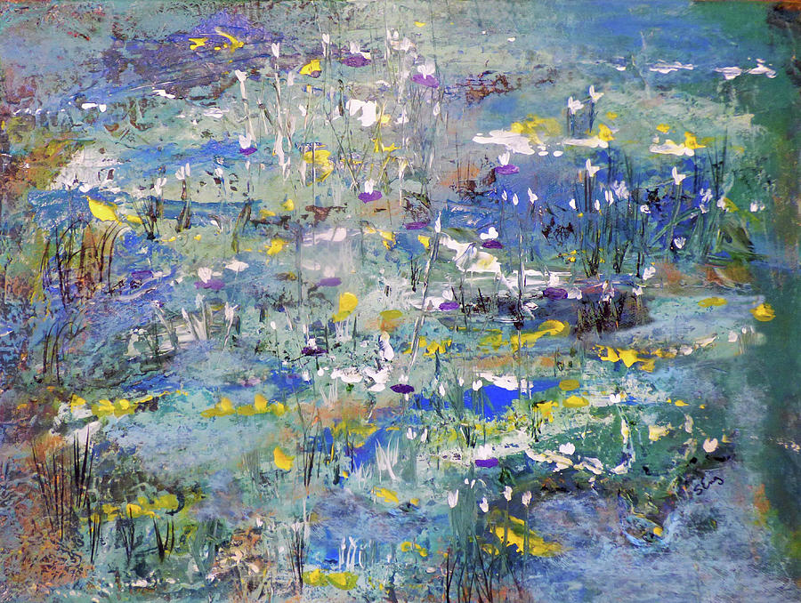 Wetlands Blooms Painting by Sharon Williams Eng