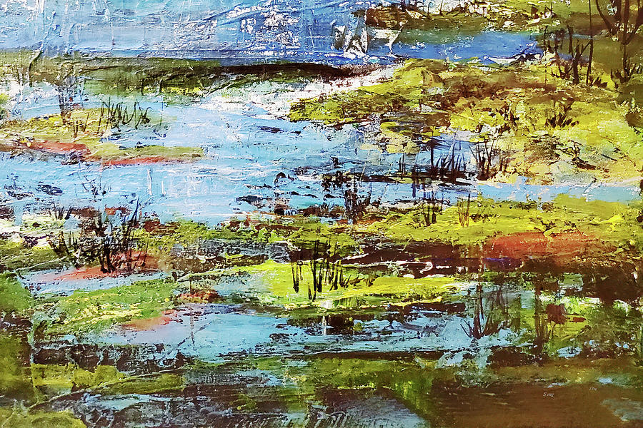 Wetlands Colors Painting by Sharon Williams Eng