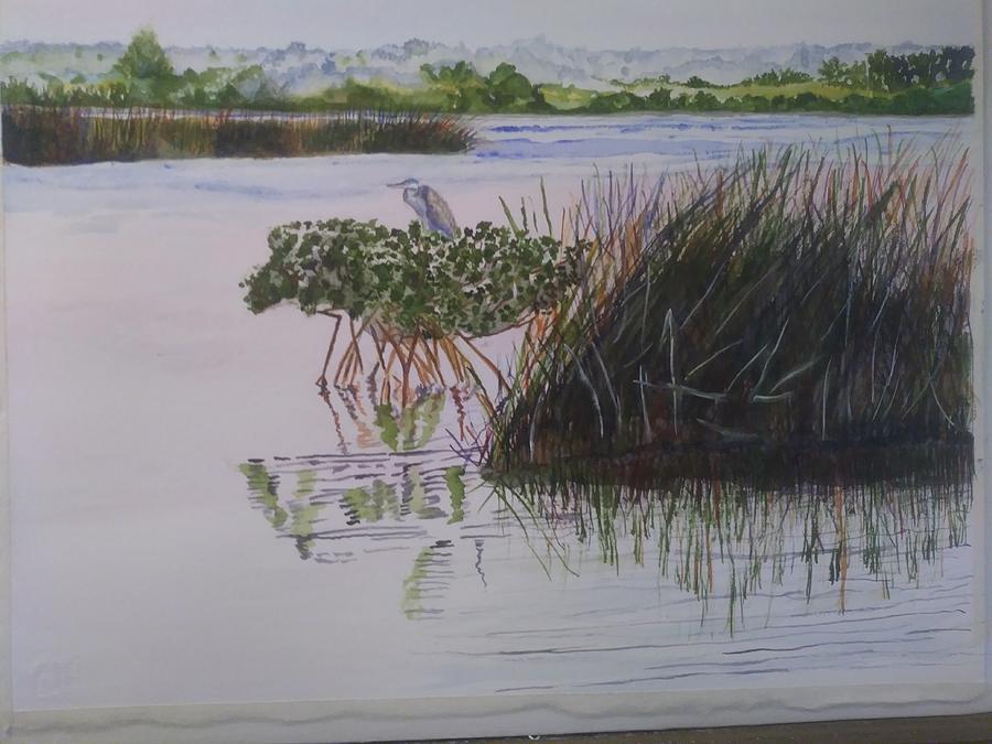 Wetlands Home Painting by Barbara F Johnson