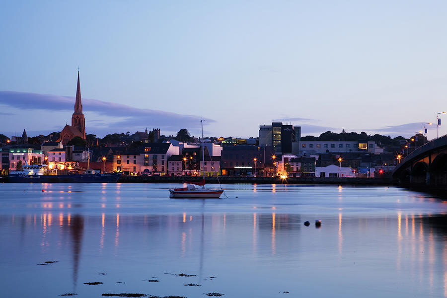 Wexford Harbour at sundown, County Wexford, Republic of Ireland Photograph by Ian Middleton