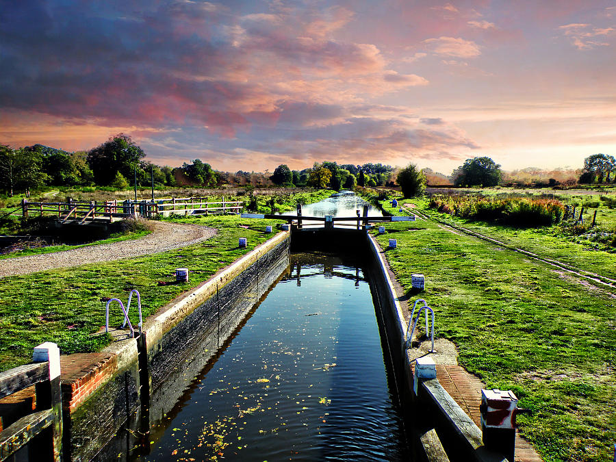 Wey Canal at twilight , Guildford Photograph by ©Daniela White Images
