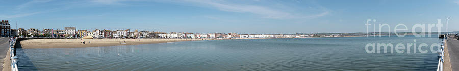 Weymouth Bay Extreme Panorama Photograph by Wendy Wilton