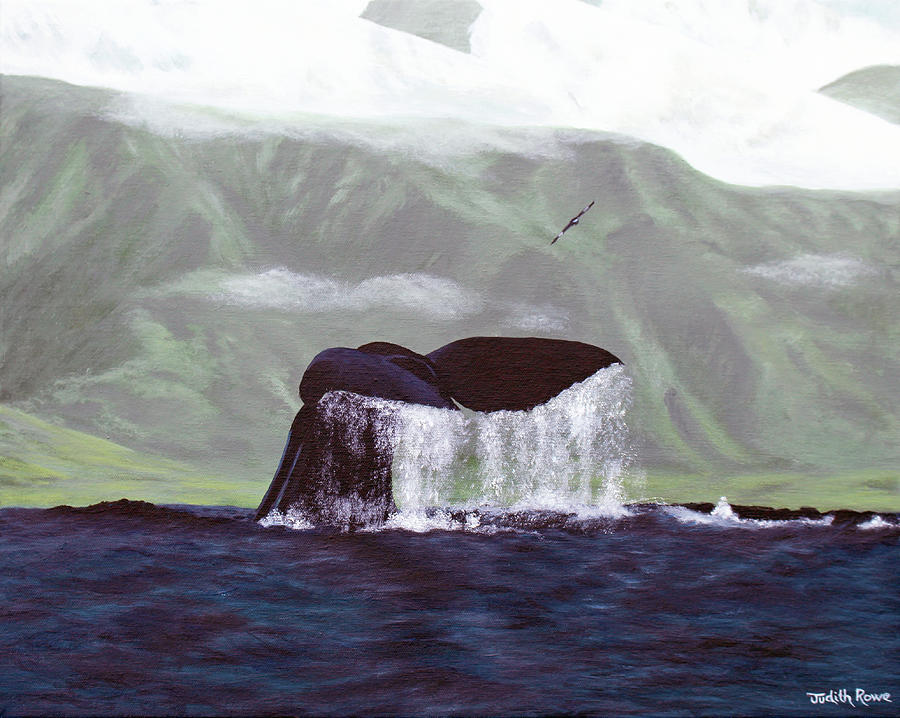Whale Painting by Judith Rowe