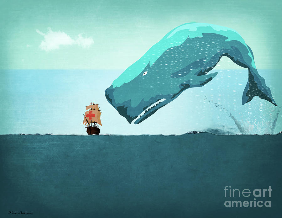 Whale Digital Art by Mark Ashkenazi