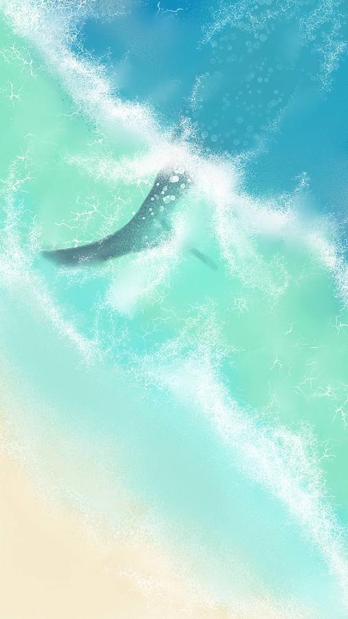 Whale shark  Digital Art by Faa shie