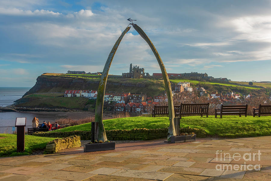 Whalebone arch, West Cliff, Whitby, North Yorkshire Photograph by Louise Heusinkveld