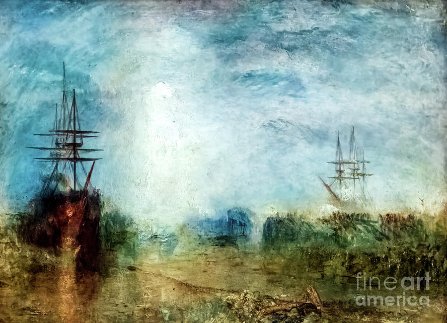 Whalers Entangled in Flaw Ice Endeavouring to Extricate Themselv Painting by JMW Turner