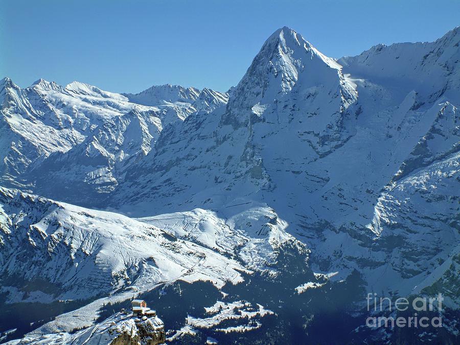 What A View From The Schilthorn Digital Art by Joseph Hendrix
