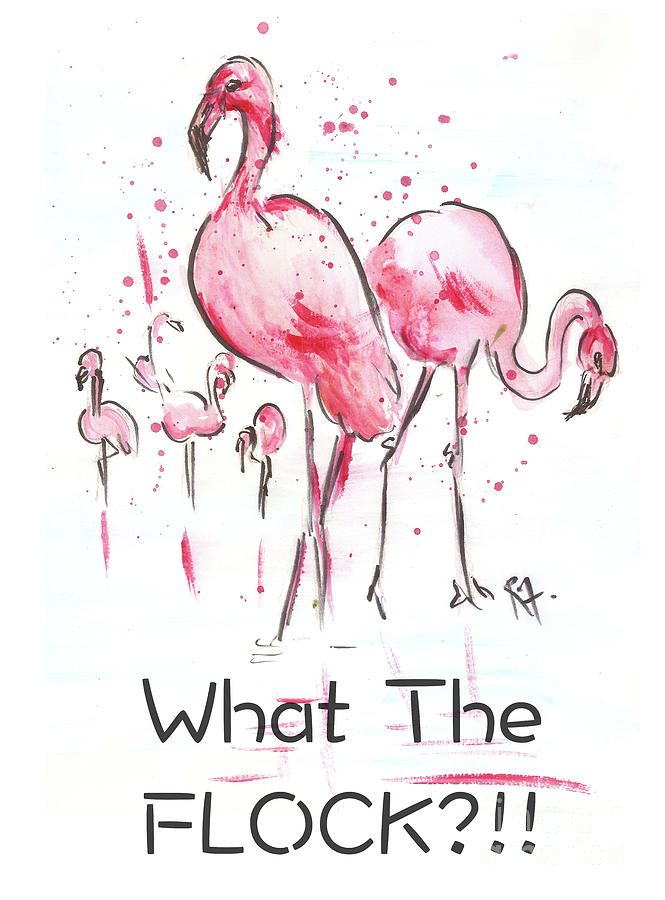 What the Flock? Painting by Remy Francis