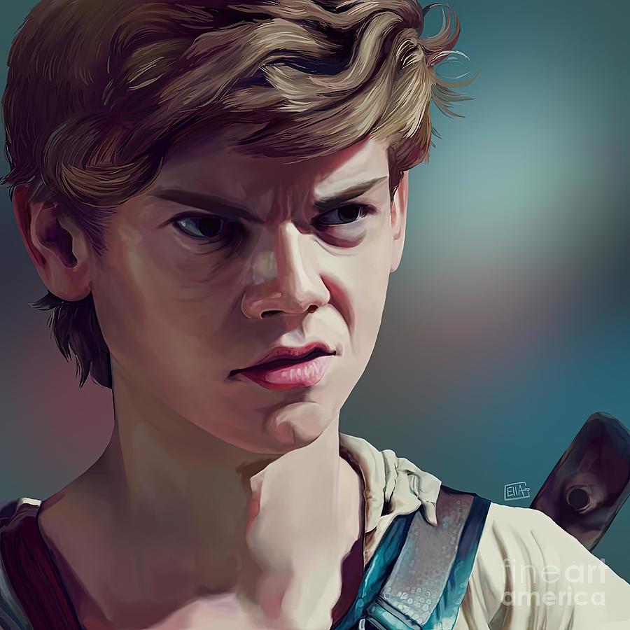 What The Shuck The Maze Runner Newt Painting by Julie Gray Fine Art