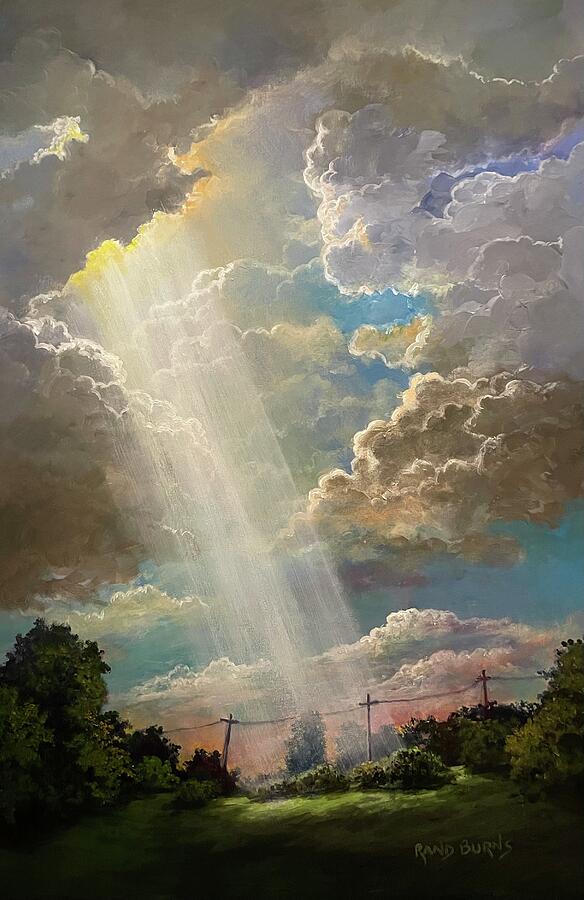 Revelation.  The Island Of LIght. Painting by Rand Burns