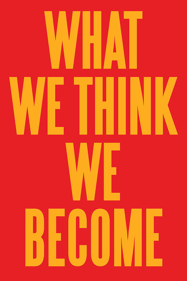 WHAT WE THINK WE BECOME Poster yellow cute Painting by Philip Williams ...