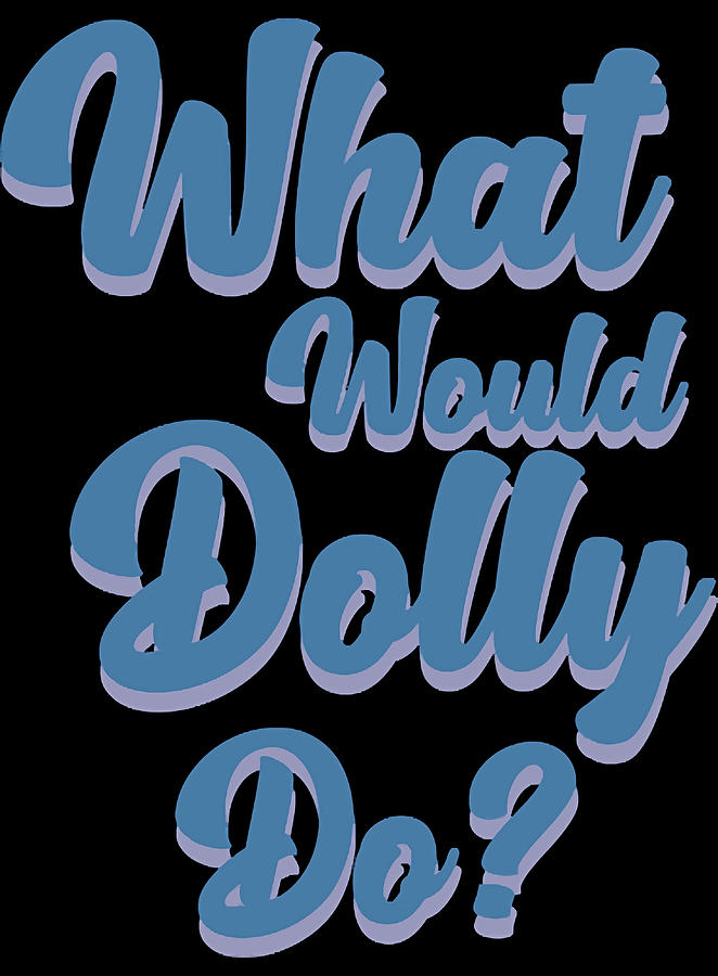 What Would Dolly Do Poster yellow hipster Painting by Chapman Holly ...