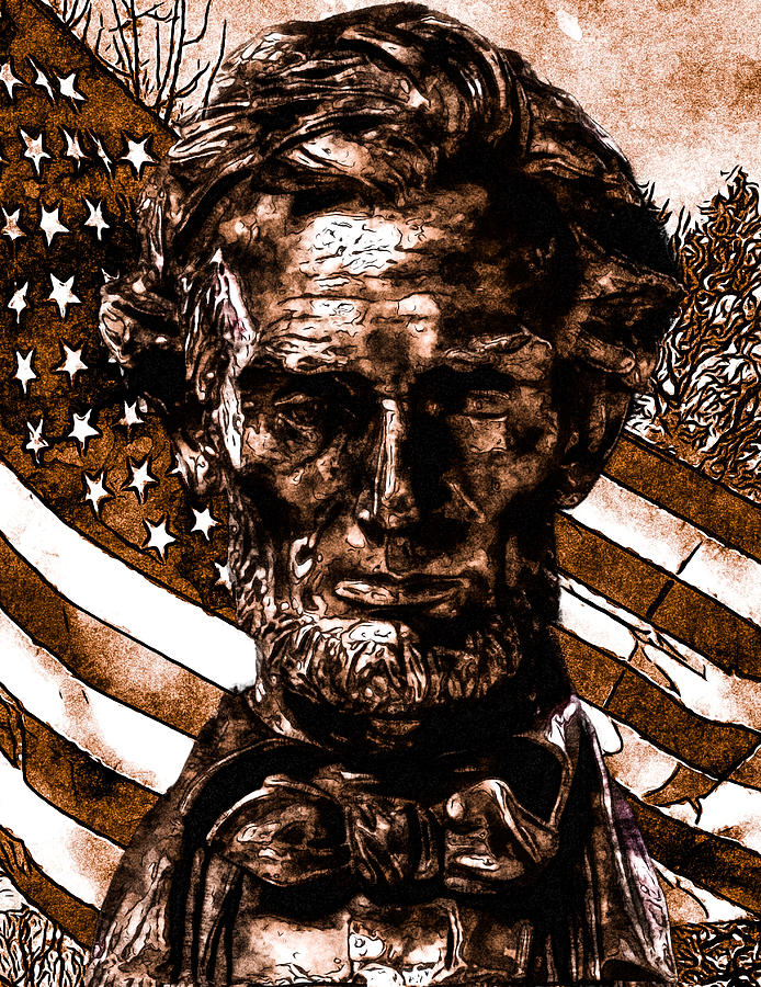 What Would Lincoln Do Mixed Media by Eileen Backman