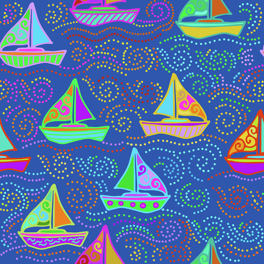 Whatever Floats Your Boat Digital Art by Vagabond Folk Art - Virginia Vivier