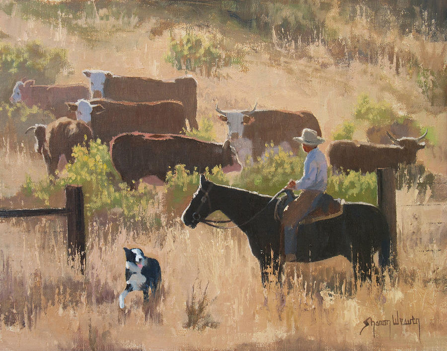 Whats Your Beef Painting by Sharon Weaver