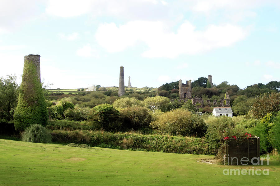 Wheal Basset Copper Mines And Carn Brea Photograph
