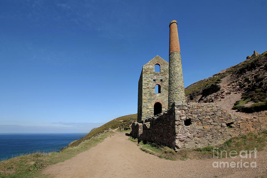 Architecture Photograph - Wheal Coates, Towanroath Engine House by Terri Waters