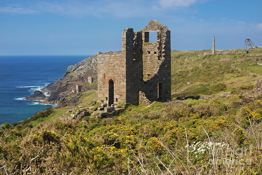Wheal Edward and The Crowns Photograph by Terri Waters