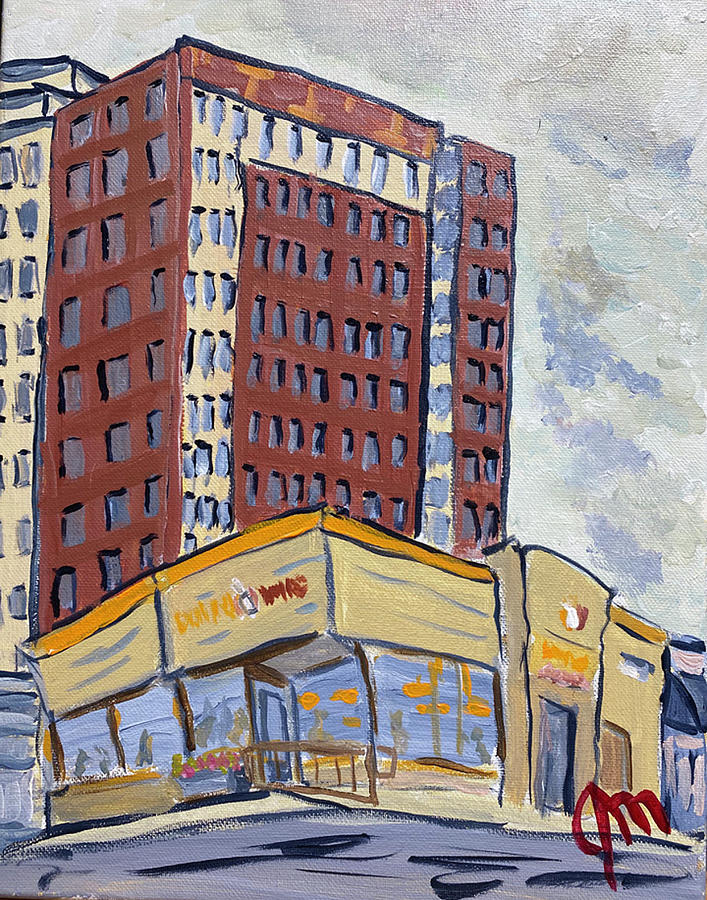 Wheaton Now and Then Painting by John Macarthur