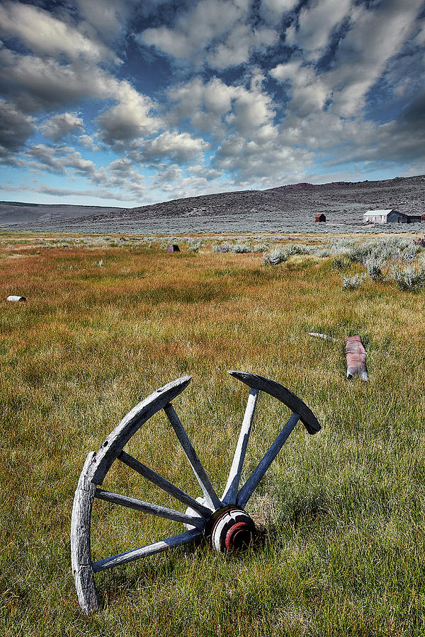 Wheel in Bodie Photograph by Jon Glaser