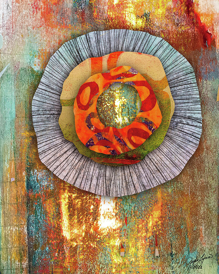 Abstract Digital Art - Wheel of Fortune by Judi Lynn