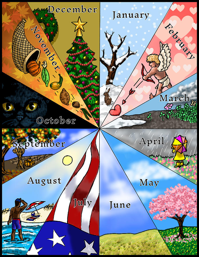 Wheel of Seasons Digital Art by Sharon Blank - Fine Art America