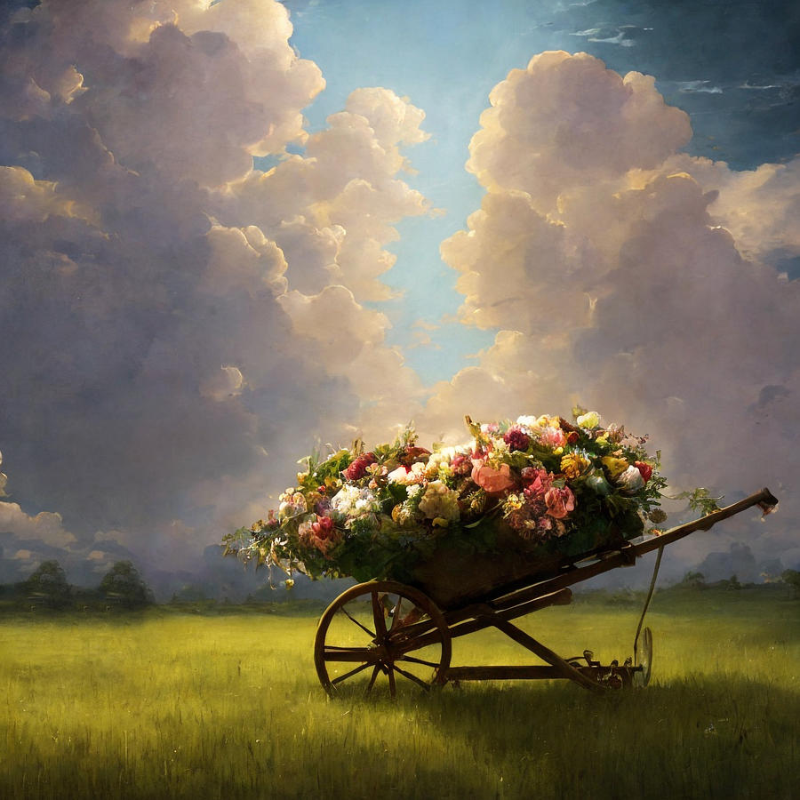 Wheelbarrow Garden by Tim Dusenberry