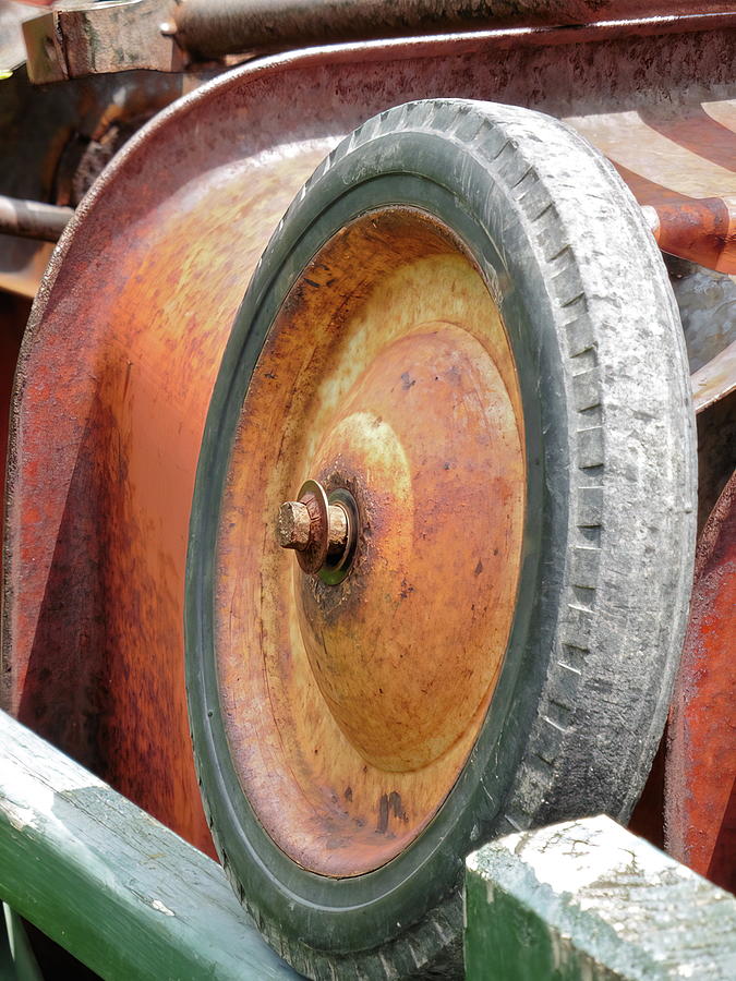 Wagon Tire - Vernon CT Photograph by SM Hall | Pixels